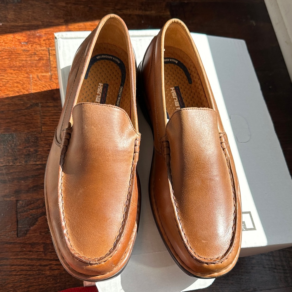 Nunn Bush Tan Leather Slip-On Loafers Sz 10.5 M